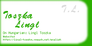 toszka lingl business card